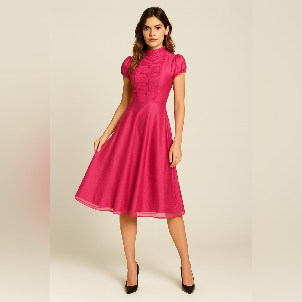 Vintage Barbie pink dress